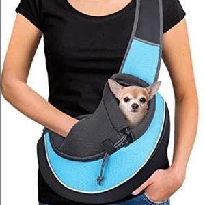 Small dog bundle. Carrier, slow down bowl and 2 Tshirts.